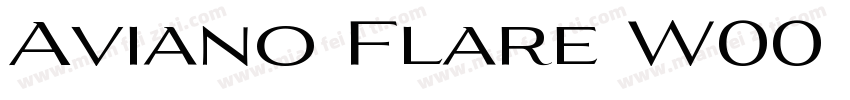 Aviano Flare W00 Light字体转换